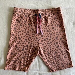 Sundry Pink Animal Print 8” Stretch Lounge Shorts Size 2/ Medium NWT